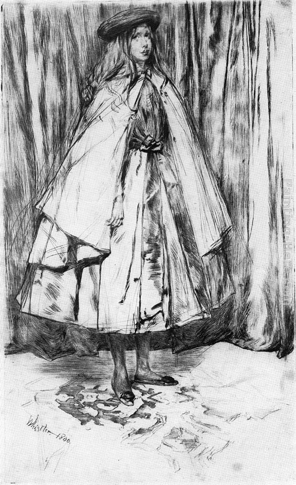 Annie Haden painting - James Abbott McNeill Whistler Annie Haden art painting